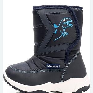 Ahannic Navy Dinosaur Kids' Boots